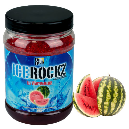 Recipient cu 1kg arome naturale pentru narghilea Bigg Ice Rockz Watermelon